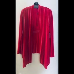 📦 Open Cardigan with Convertible Sleeve